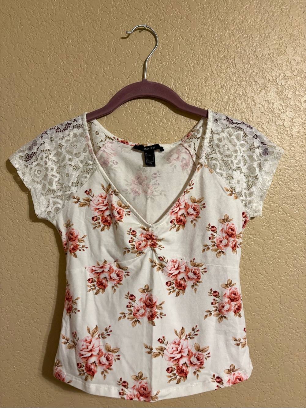 Forever 21 Lacey Floral Top